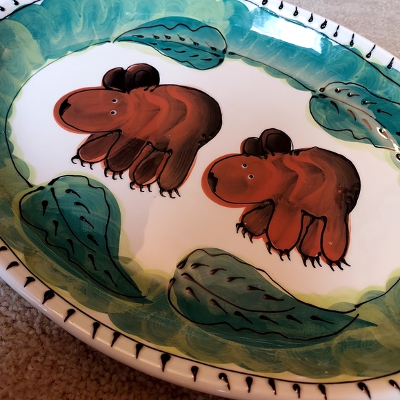 Table Arts 15x10 inch bear oval platter - Picture 7 of 12
